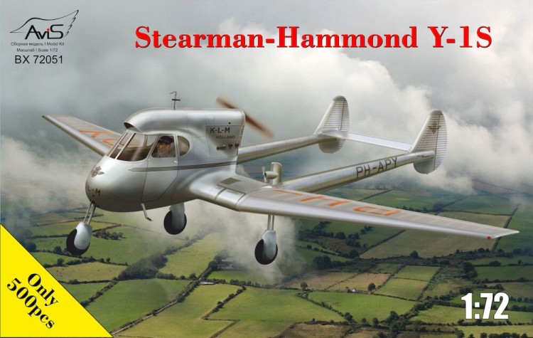 Stearman-Hammond Y-1S KLM plastic model kit