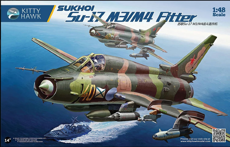 Su-17M3/M4 soviet fighter-bomber plastic model kit