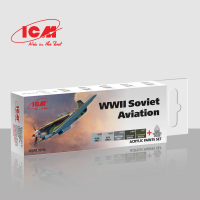ICM 3016 Набір акрилових фарб для радянської авіації Другої світової війни
