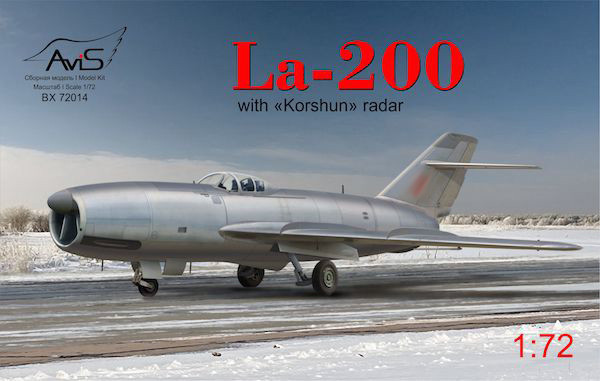 Ла-200 Винищувач-перехоплювач з радаром "Коршун" збірна модель 1/72