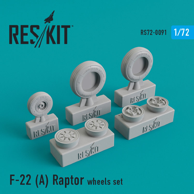 F-22A Raptor ( Раптор) набор смоляных колес 1/72