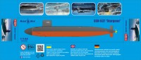 SSN Sturgeon подводная лодка ( смола+ пластик)