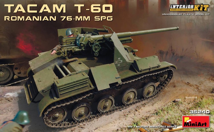 Румунська 76-мм САУ "TACAM" T-60 Пластикова збірна модель
