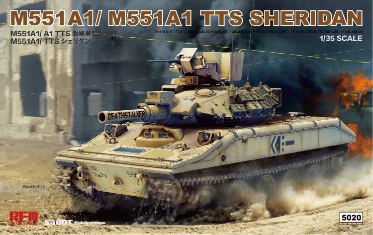 Tank M551A1/ M551A1 TTS Sheridan plastic model kit