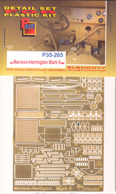 Marmon-Herrington Mk.II- набор травления для модели IBG