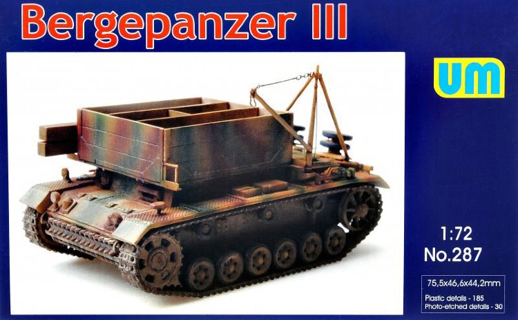 German BREM Bergepanzer III plastic model kit