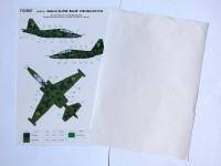 Su-25UB Blue 60 Ukranian Air Forces clover camouflage (Use & Foxbot Decal) masks