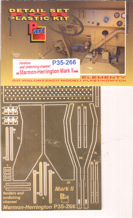 Marmon-Herrington Mk.II -набор травления (крылья) для модели IBG