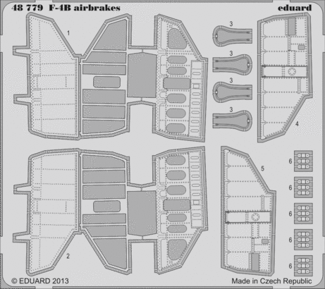 F-4B Phantom II тормозные щитки набор фототравления