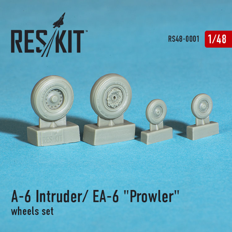 A-6 "Intruder" Grumman, EA-6 "Prowler" набор смоляных колес 1/48
