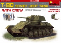 T-80 Советский лёгкий танк Пластиковая сборная модель