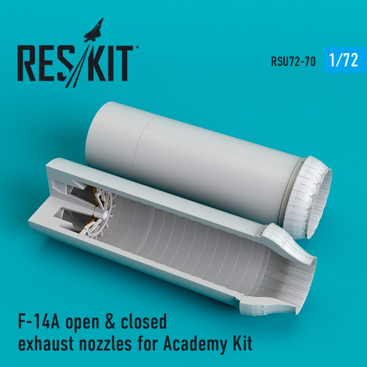 F-14A open & closed exhaust nozzles for Academy Kit (1/72)