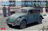 Немецкий штабной автомобиль Volkswagen Typ 82E с полным интерьером пластиковая сборная модель