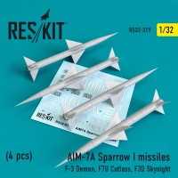 AIM-7A Sparrow I missiles (4pcs)