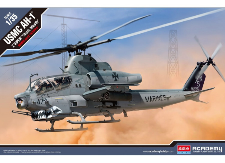 ACADEMY 12127 AH-1Z "Shark Mouth" attack helicopter