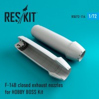 F-14 (B\D) closed exhaust nozzles for HOBBY BOSS  (1/72)