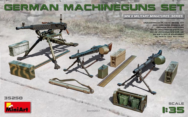 GERMAN MACHINEGUNS SET Plastic model kit
