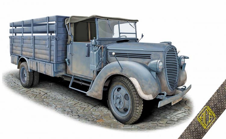G917T немецкий 3-х тонный грузовик (упрощённая кабина) сборная модель