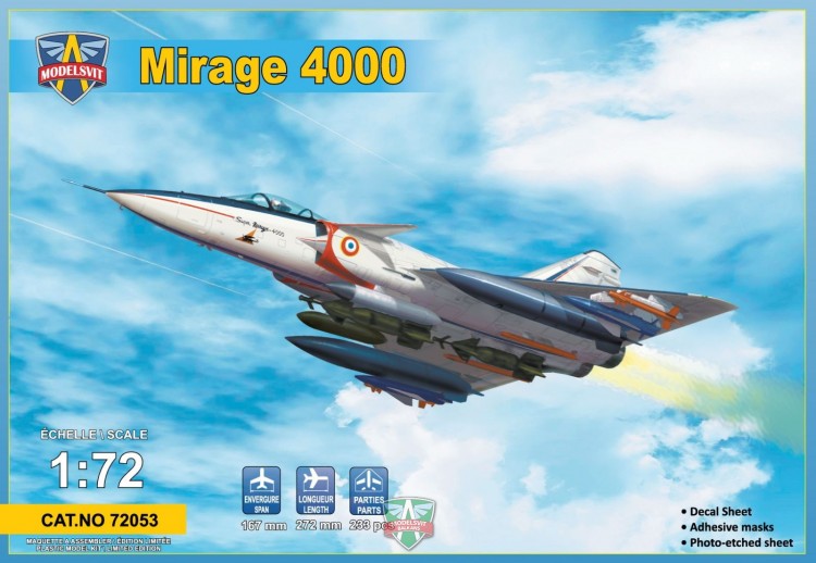 Mirage 4000 aircraft plastic model kit 1/72