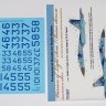 Su-27S Ukranian Air Forces тumbers digital camouflage decals