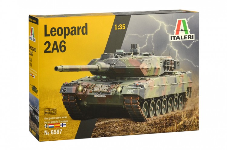 italeri  6567 LEOPARD  2A6 tank plastic model kit
