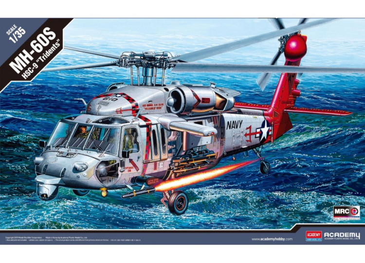 Academy 12120 MH-60S HSC-9 "Tridents" carrier-based helicopter