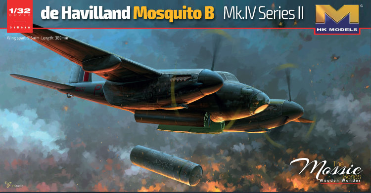 de Havilland Mosquito B Mk. IV Series II  британский многоцелевой бомбардировщик сборная модель 1/32
