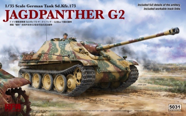 German tank Sd.Kfz.173 Jagdpanther G2 plastic model kit