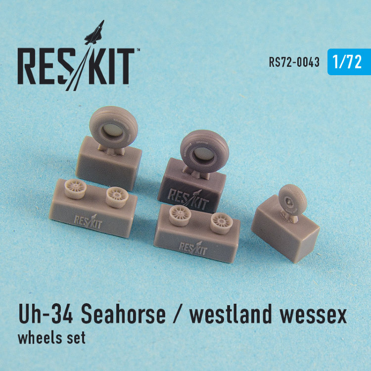 Uh-34 Seahorse / westland wessex  (all versions) набор смоляных колес 1/72