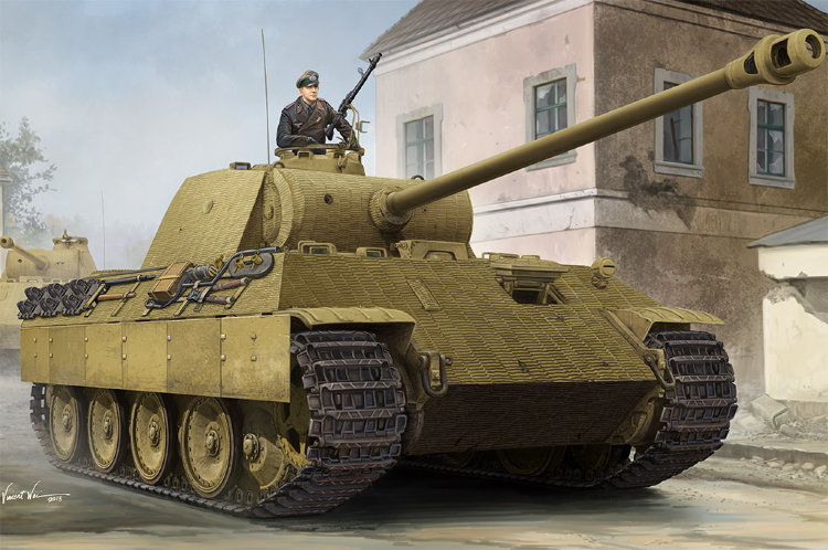 Пантера PzKpfw V «Panther» немецкий танк с циммиритом сборная модель