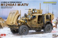 Американський бронеавтомобіль M-ATV M1240A1 із повним інтер'єром пластикова збірна модель
