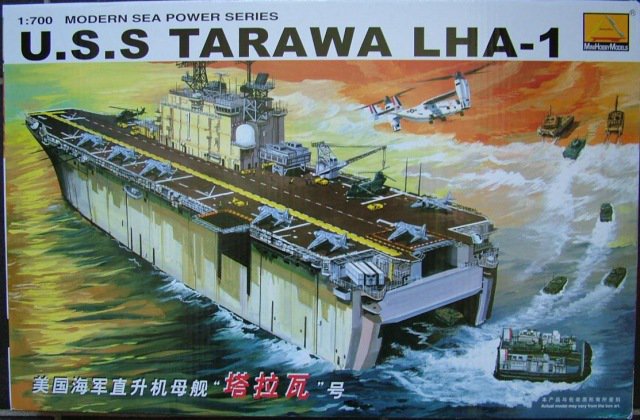 Американский авианосец ( десантный корабль) Tarawa LHA-1 (CV/CVA/CVS-40, AVT-12) сборная модель