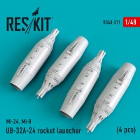 UB-32A-24 rocket launcher (4 pcs) (1/48)