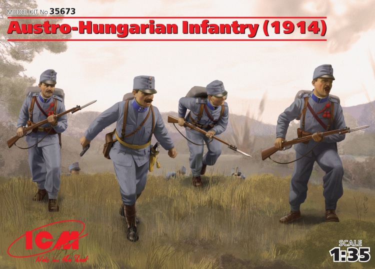 Пехота Австро-Венгрии (1914г.) (4 фигуры)
