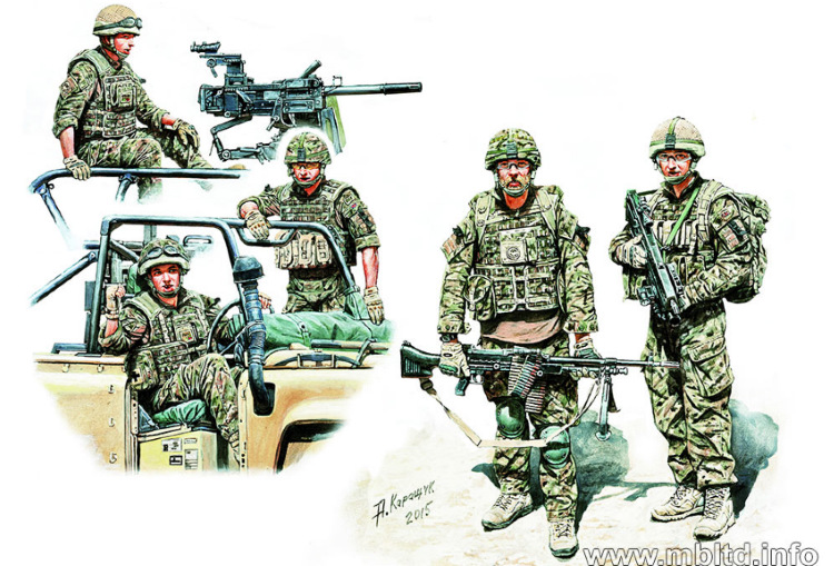 Modern UK Infantrymen, present day plastic figure