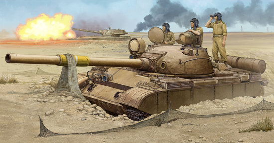 сборная модель  средний танк Т-62 мод. 1962.г. Иракская регулярная армия