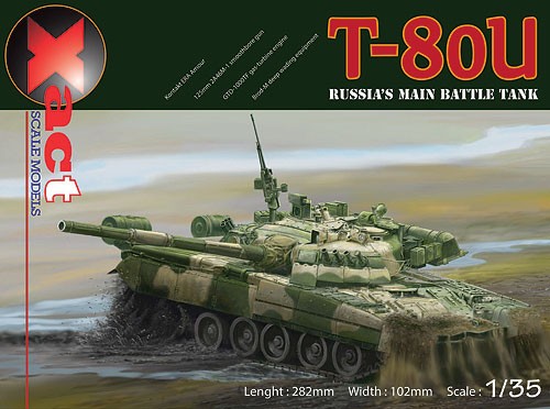 T-80U Soviet Main Battle Tank plastic model