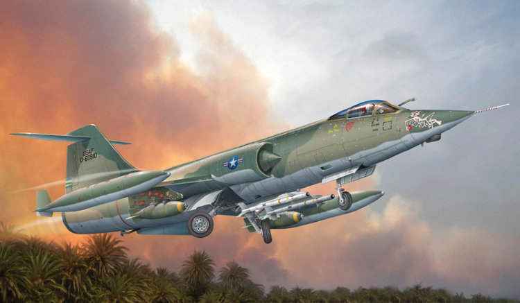 F- 104 A/C STARFIGHTER «Старфайтер» истребитель-бомбардировщик  сборная модель