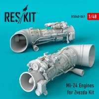Mi-24 Engines for Zvezda Kit (1/48)