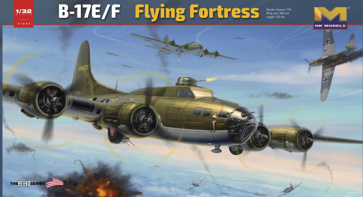B-17 E/F американский бомбардировщик сборная модель 1/32