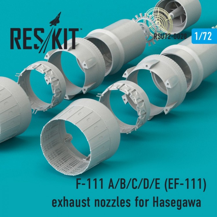 F-111 A/B/C/D/E (EF-111) exhaust nozzles for Hasegawa KIT 1/72