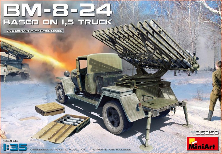 BM-8-24 BASED ON 1,5t TRUCK plastic model kit