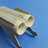 MiG-25 RB/RBT engine exhaust nozzle for ICM plastic model kit