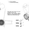 МиГ-25РБ/РБТ Реактивные сопла двигателя набор масштаб 1/72