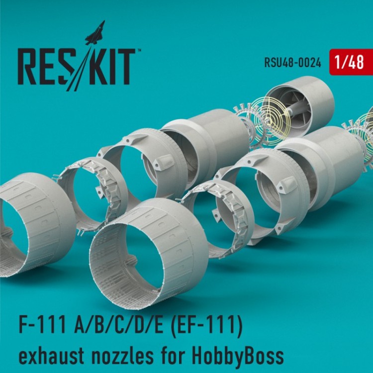 F-111 A/B/C/D/E (EF-111) exhaust nozzles for HobbyBoss KIT 1/48