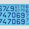 Su-27UBM Ukranian Air Forces digital camouflage Numbers Part 2 decals