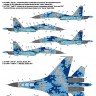 Su-27UBM Ukranian Air Forces digital camouflage Numbers Part 2 decals