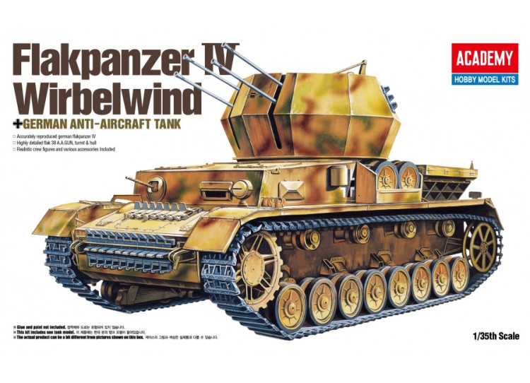 ACADEMY 13236 Flakpanzer IV Wirbelwind немецкая зенитная САУ