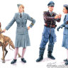 Women at War: Germany, Luftwaffe Helferinnen plastic figure