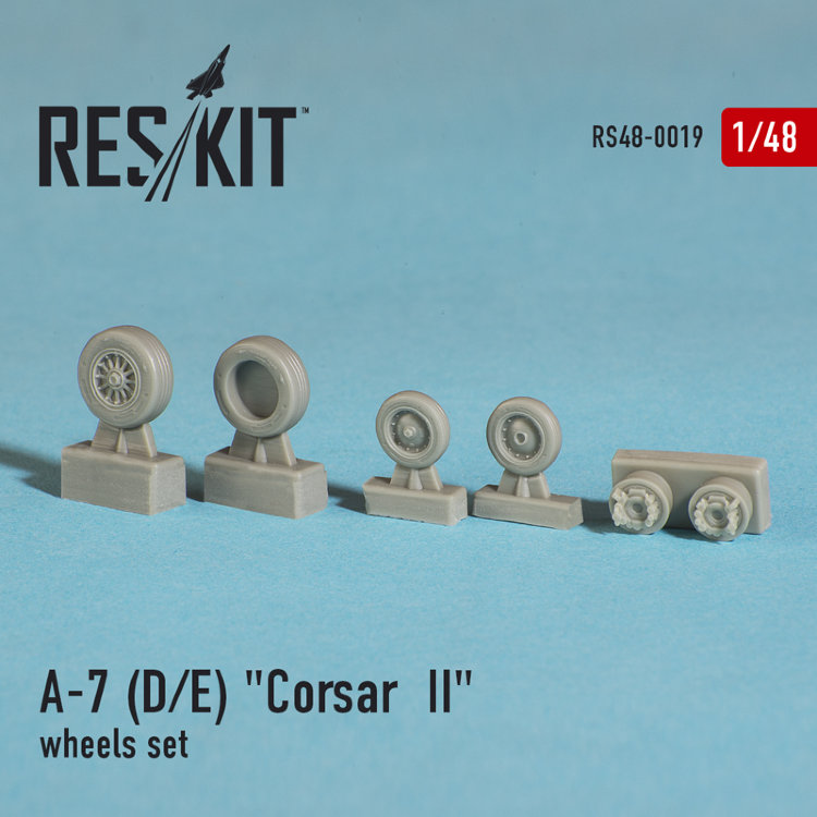 A-7 "Corsair II" D набор смоляных колес 1/48